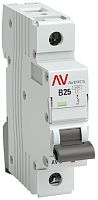 Выключатель автоматический EKF Averes AV-6 1п 25А B 6кА картинка